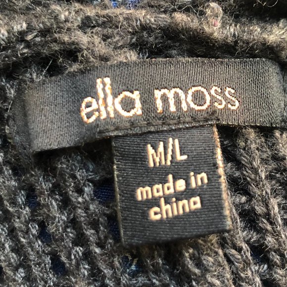 Like New Ella Moss Fringe Open Cardigan Size M/L - Picture 4 of 6